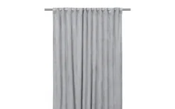 Svanefors Estelle Sammet Gardin 2P Silver 2x135x280cm* Mörkläggningsgardiner|Enfärgade Gardiner