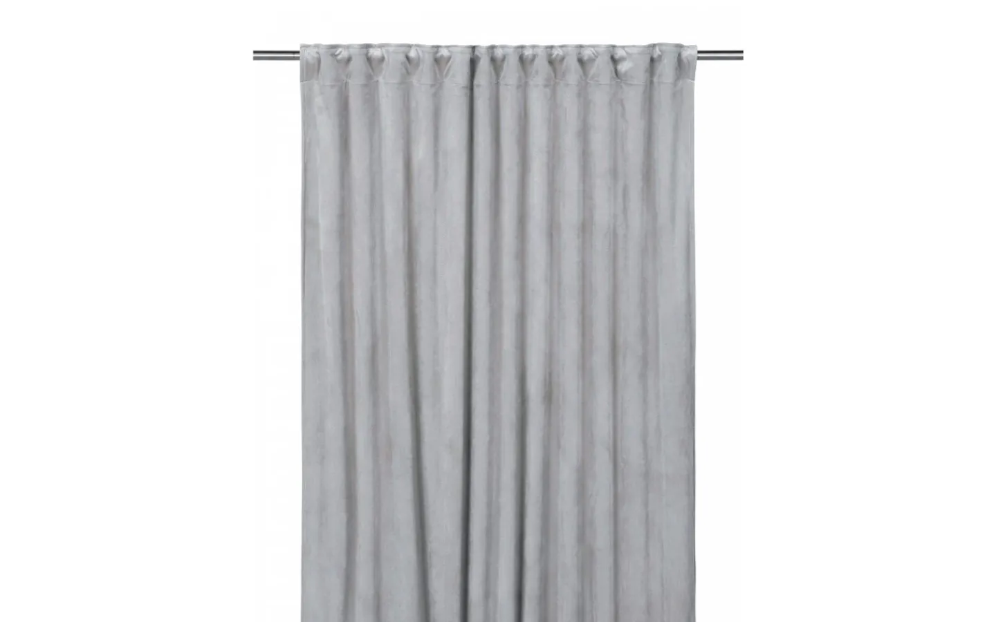 Svanefors Estelle Sammet Gardin 2P Silver 2x135x280cm* Mörkläggningsgardiner|Enfärgade Gardiner