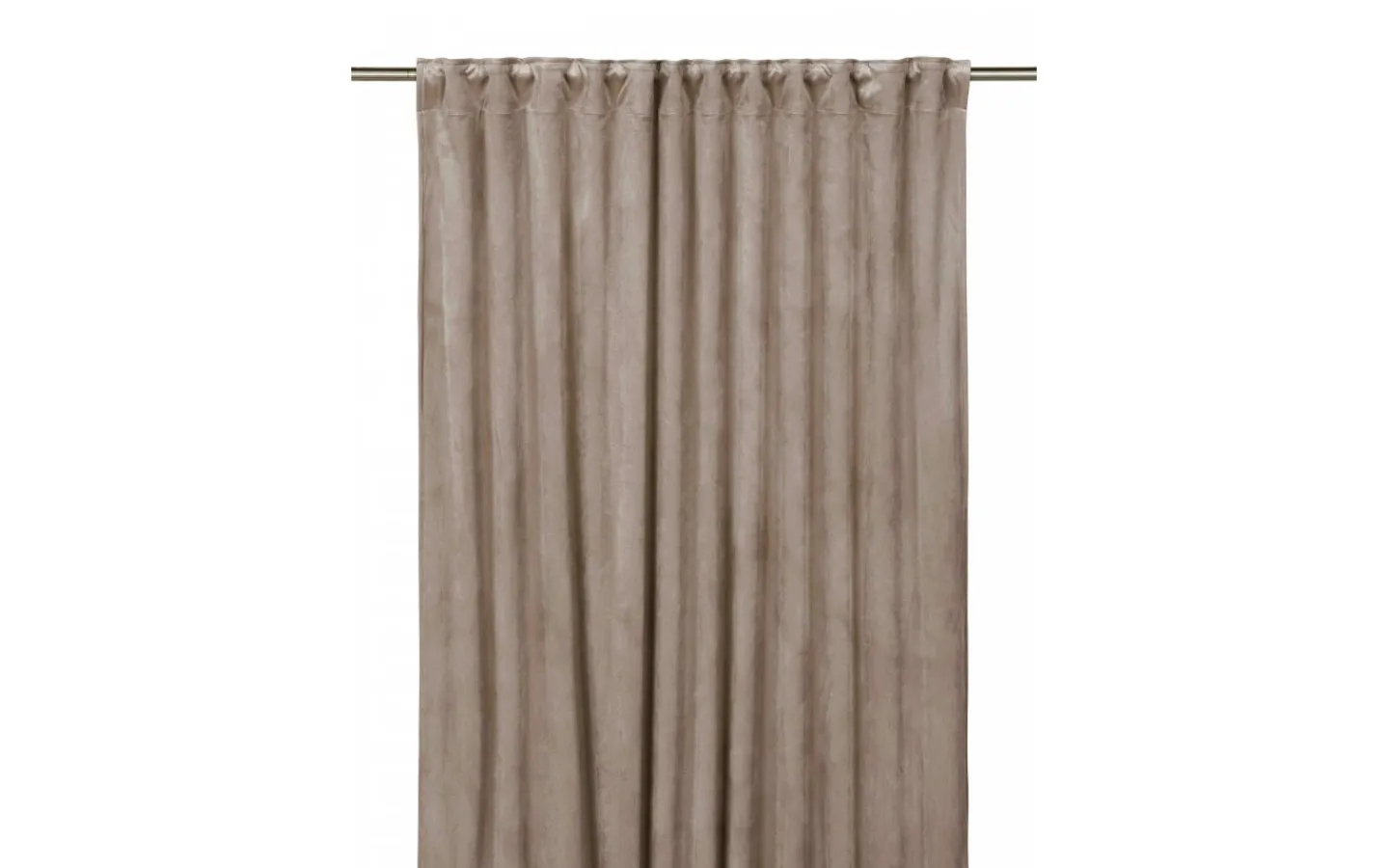 Svanefors Estelle Sammet Gardin 2P Sand 2x135x320cm* Enfärgade Gardiner|Mörkläggningsgardiner