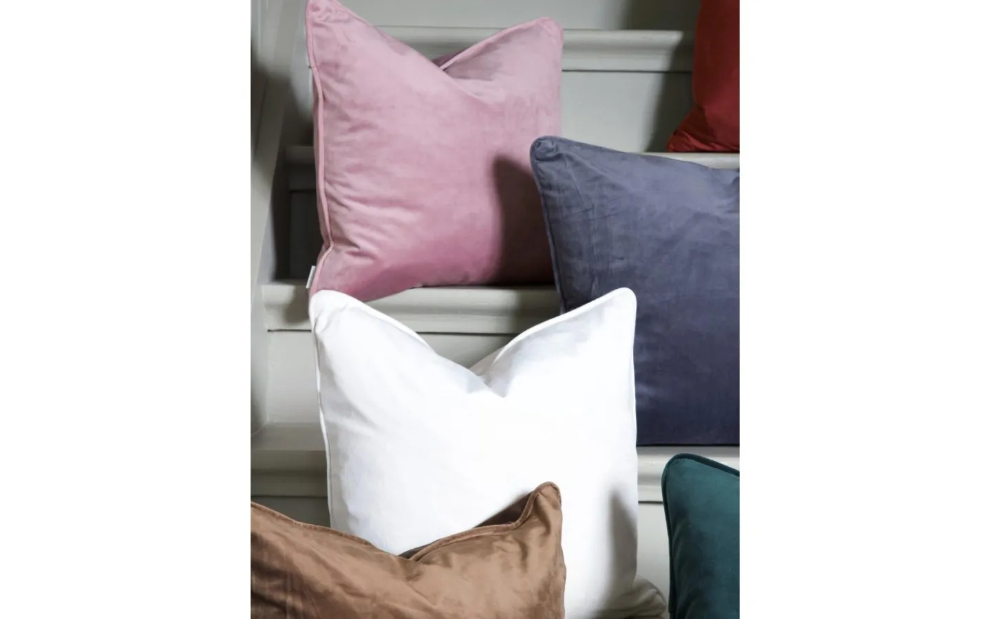 Svanefors Estelle Sammet Kuddfodral Vit 45x45cm* Kuddfodral