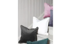 Kuddfodral<Svanefors Estelle Sammet Kuddfodral Antracit 45x45cm