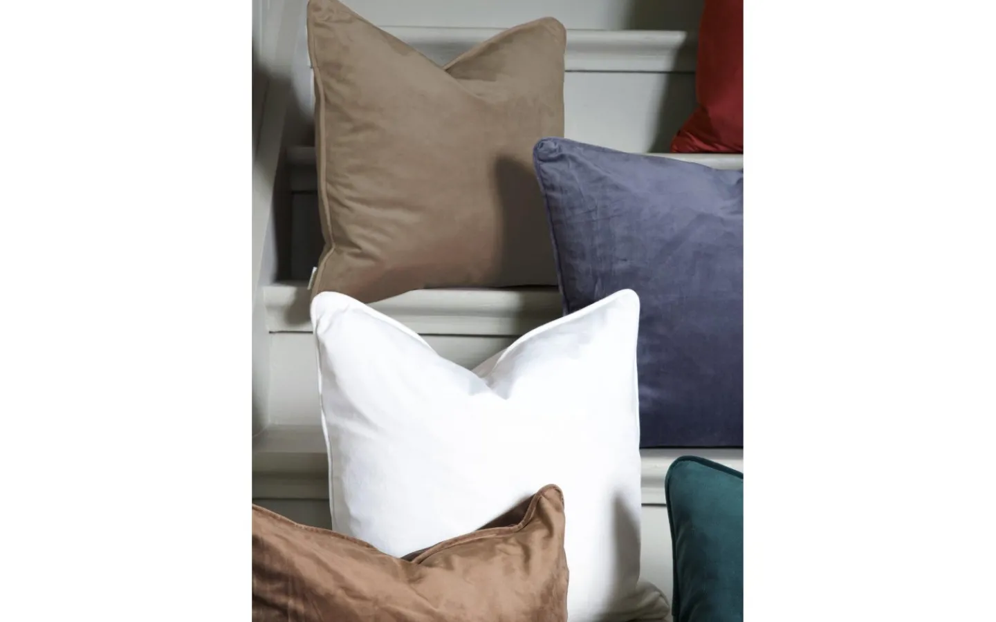 Kuddfodral<Svanefors Estelle Sammet Kuddfodral Nougat 45x45cm