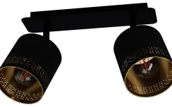 Avlånga Takspotlights|Takspot Med 2 Lampor<Eglo Esteperra Takspotlight 34cm Svart/Guld