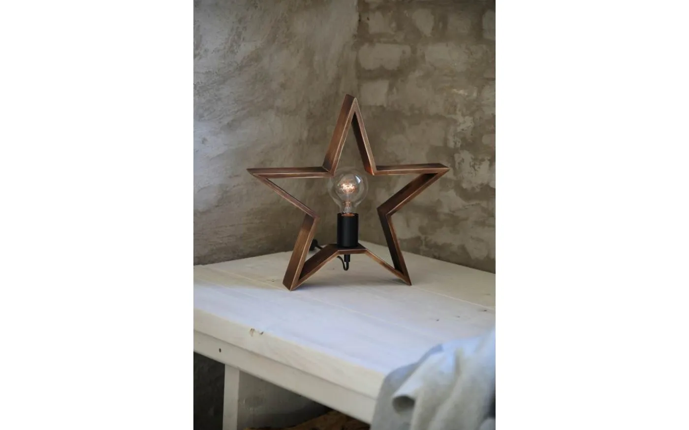 Estrella Bordsstjärna 39cm Brun