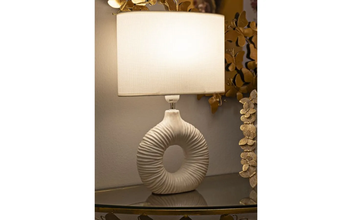 Mauro Ferretti Eterna Bordslampa 43cm Vit* Bordslampor