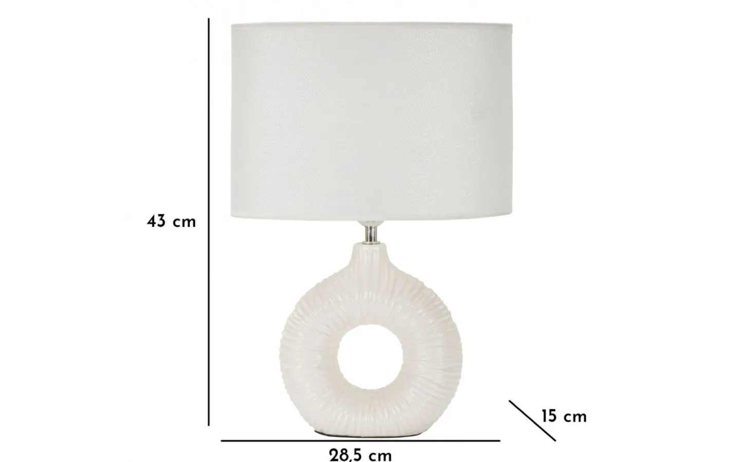 Mauro Ferretti Eterna Bordslampa 43cm Vit* Bordslampor