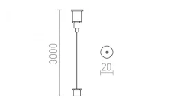 Rendl Eutrac 3m Vajerupphängning* Belysningstillbehör