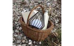 Evesham Laddbar/Solcells Lykta 23cm LED 2700K Svart IP44