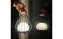 Evesham Laddbar/Solcells Lykta 23cm LED 2700K Svart IP44