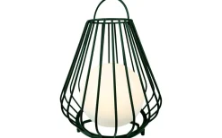 Dyberg Larsen Evesham Laddbar/Solcells Lykta 38cm LED 2700K Grön IP44* Ljuslyktor|Uppladdningsbara Lampor Utomhus