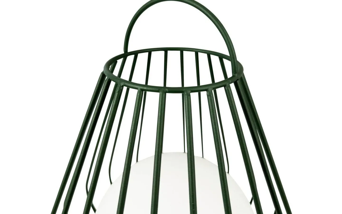 Dyberg Larsen Evesham Laddbar/Solcells Lykta 38cm LED 2700K Grön IP44* Ljuslyktor|Uppladdningsbara Lampor Utomhus