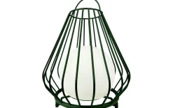 Dyberg Larsen Evesham Laddbar/Solcells Lykta 38cm LED 2700K Grön IP44* Ljuslyktor|Uppladdningsbara Lampor Utomhus