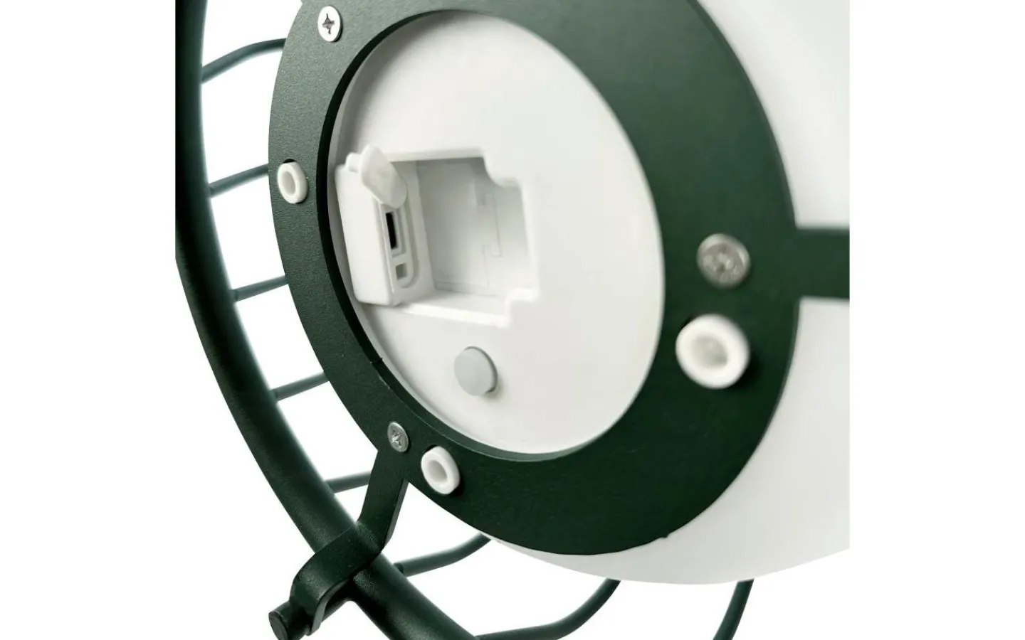 Ljuslyktor|Uppladdningsbara Lampor Utomhus<Dyberg Larsen Evesham Laddbar/Solcells Lykta 48cm LED 2700K Grön IP44