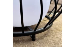 Dyberg Larsen Evesham Laddbar/Solcells Lykta 38cm LED 2700K Svart IP44* Ljuslyktor|Uppladdningsbara Lampor Utomhus