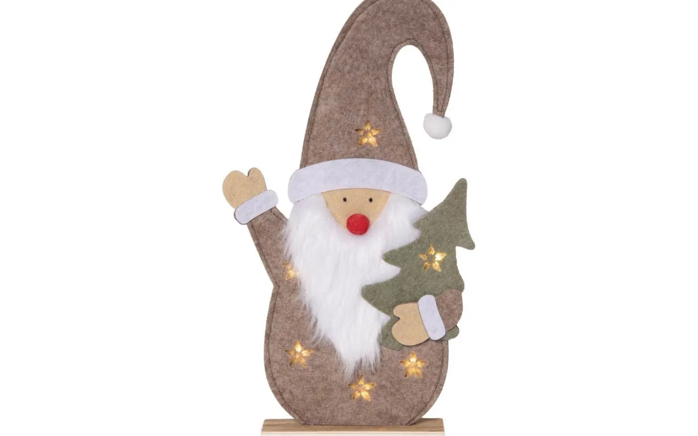 Fabbe Batteridriven Bordsdekoration Tomte 30cm