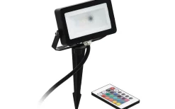 Faedo 4 Markstrålkastare RGB med fjärrkontroll Svart IP44