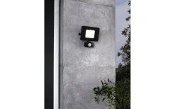 Led Strålkastare<Eglo Faedo 3 Strålkastare Rörelse LED 5000K 20W Svart IP44