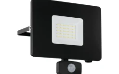 Eglo Faedo 3 Strålkastare Rörelse LED 5000K 53W Svart IP44* Led Strålkastare