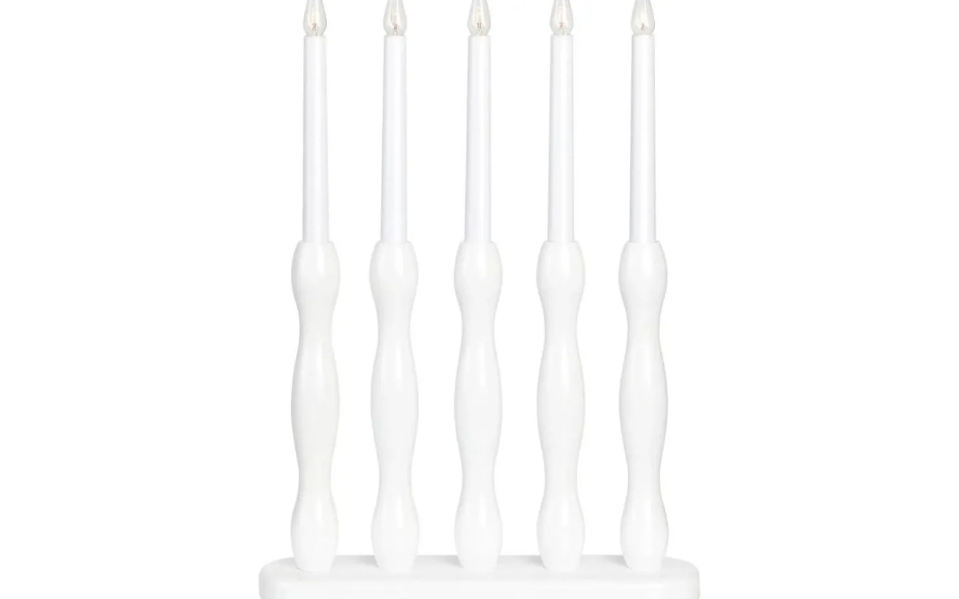 Falun Träljusstake 45cm Vit