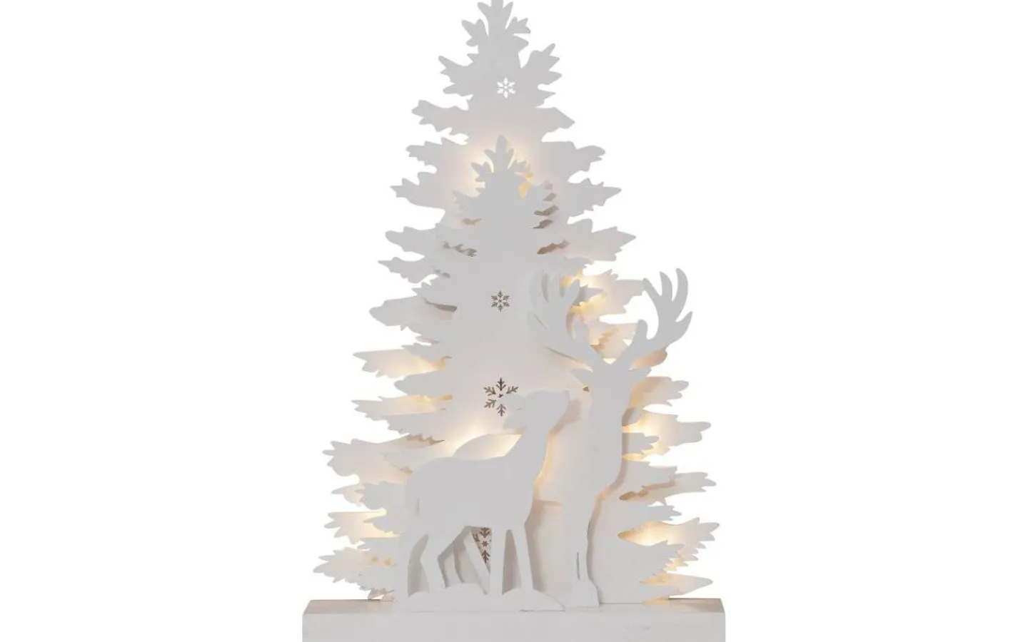 Visa Alla Adventsljusstakar|Batteri Julpynt Inomhus<Star Trading Fauna Renkalv Bordsdekoration Vit