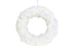 Kransar|Batteri Julpynt Inomhus<Markslojd Feather Batteridriven Krans 35cm LED Vit Inomhus