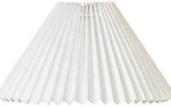 Felix Plisserad Lampskärm Ø25cm Vit