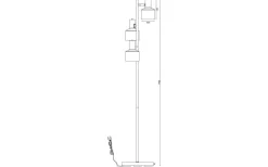 Aneta Ferdinand Golvlampa 150cm Svart* Golvläslampor