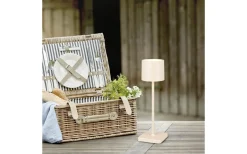 Fernandez Laddbar Bordslampa LED Sandfärgad IP54