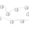 Festival Solcellsdriven Ljusslinga Risbollar Vit, 2,7m LED