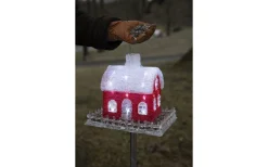 Konstsmide Fågelbord med Spett 92cm Neutralvit IP44* Julpynt Utomhus