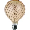 Ljuskällor|Dekorativa Ljuskällor E27<Malmbergs Filament LED-lampa, G125, Twist, Amber, 4W, E27, 230V, 3-step Dim, MB
