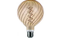Ljuskällor|Dekorativa Ljuskällor E27<Malmbergs Filament LED-lampa, G125, Twist, Amber, 4W, E27, 230V, 3-step Dim, MB