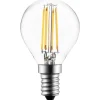 Malmbergs Filament LED-lampa, klot, klar, 4,5W, E14, 230V, dim, MB* Ljuskällor