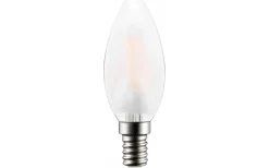 Malmbergs Filament LED-lampa, kron, opal, 2,5W, E14, 230V, MB* Ljuskällor