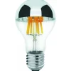 Ljuskällor<Malmbergs Filament LED-lampa, Toppförspeglad, Normal, Klar, 4W, E27, 230V, Dim, MB