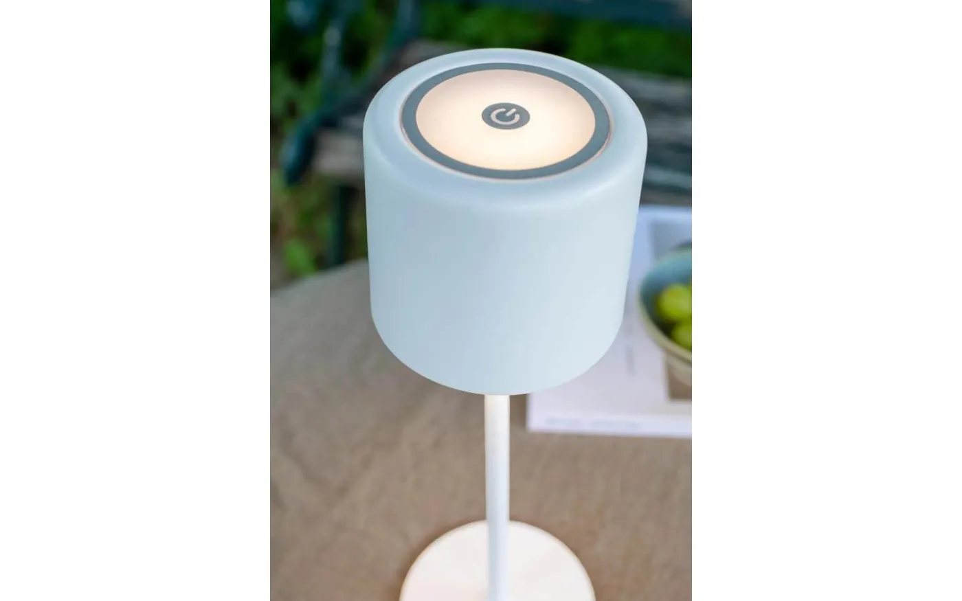 Filo Uppladdningsbar Bordslampa Vit IP44