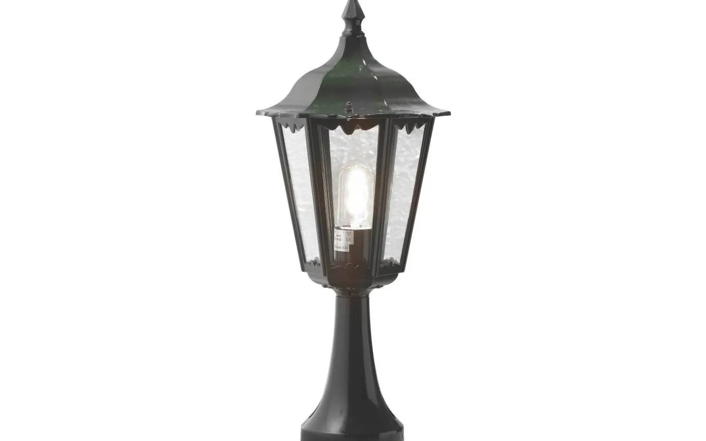 Pollare & Grindlyktor<Konstsmide Firenze Grindstolpslykta Grön IP43