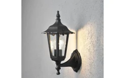 Firenze Vägglykta 36cm Svart IP43