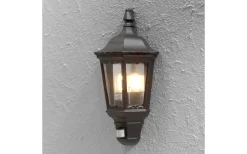 Vägglyktor<Konstsmide Firenze Väggplafond Rörelsevakt Svart IP43