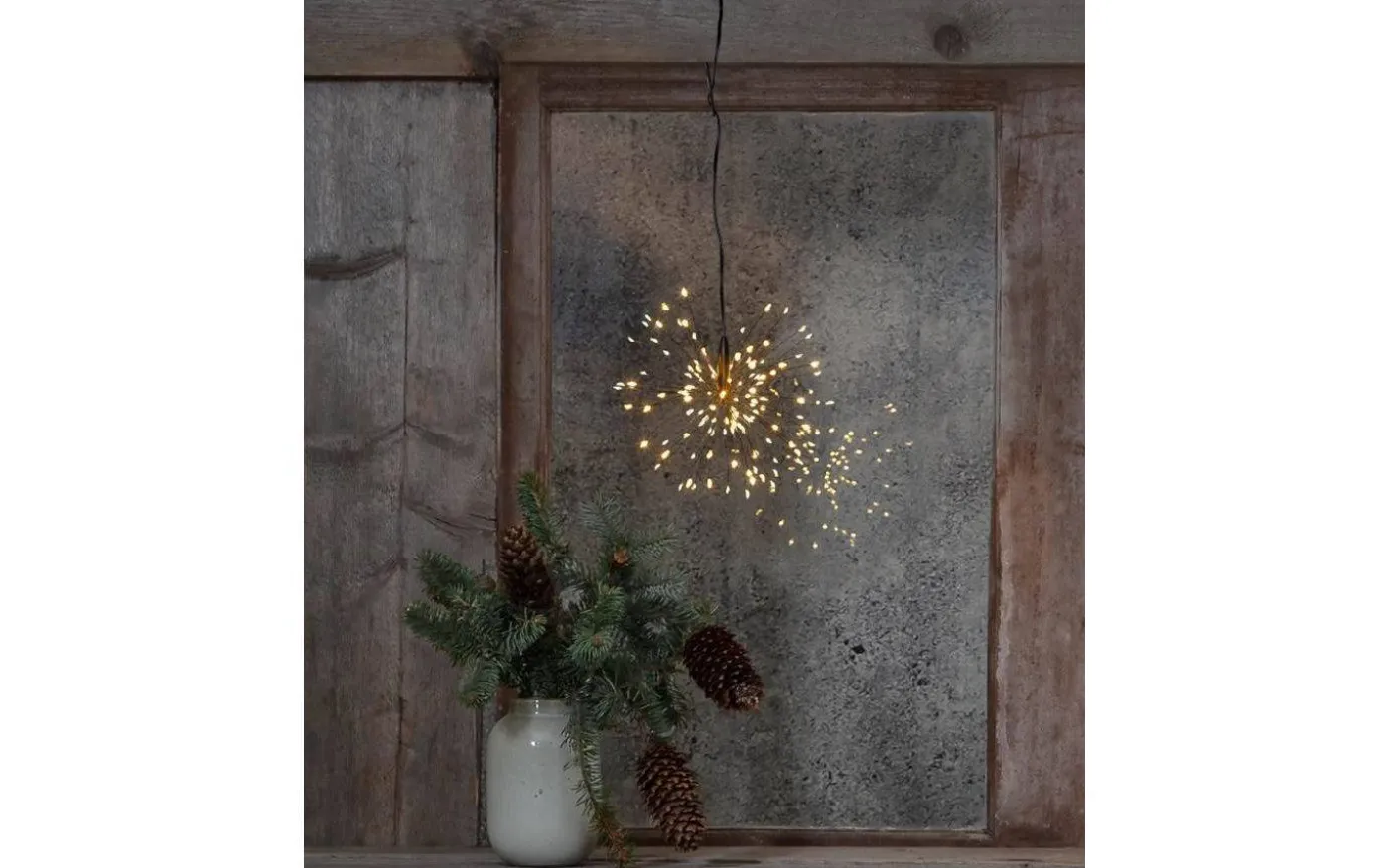 Firework Hängande Dekoration 16cm Svart