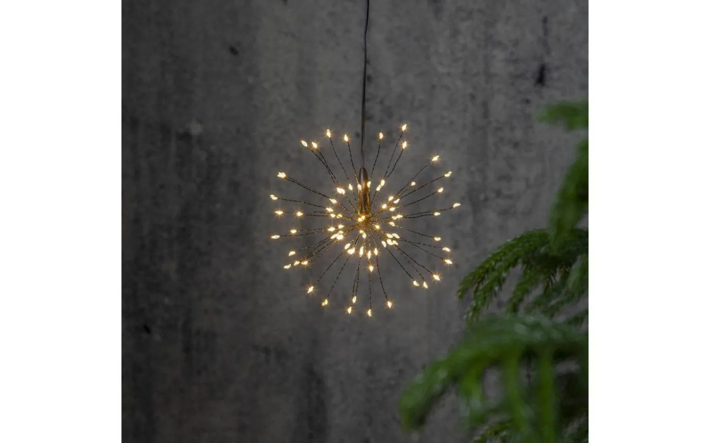 Firework Hängande Dekoration 16cm Svart