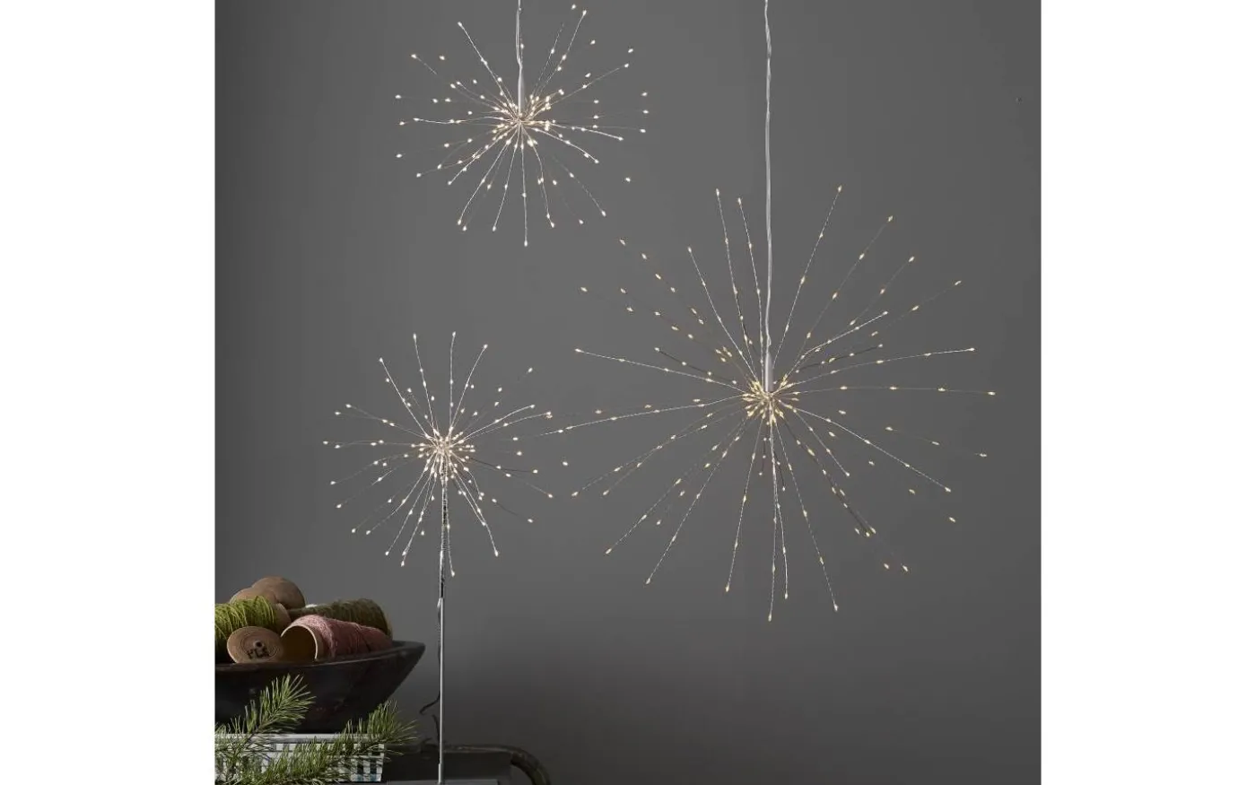 Firework Hängande Dekoration 26cm Silver