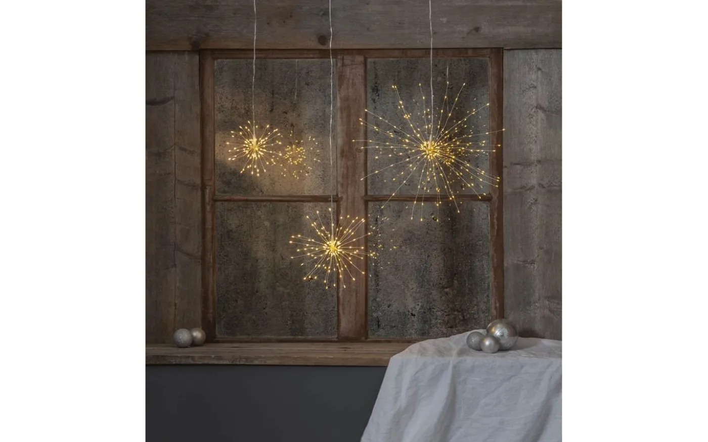 Firework Hängande Dekoration 26cm Silver