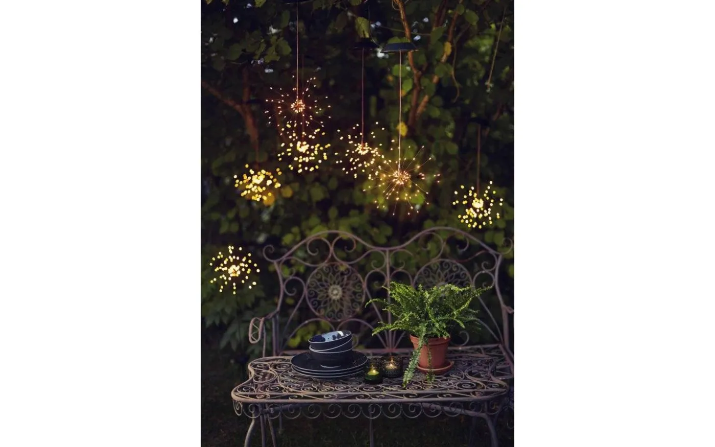 Firework Solcellslampa LED Hängande