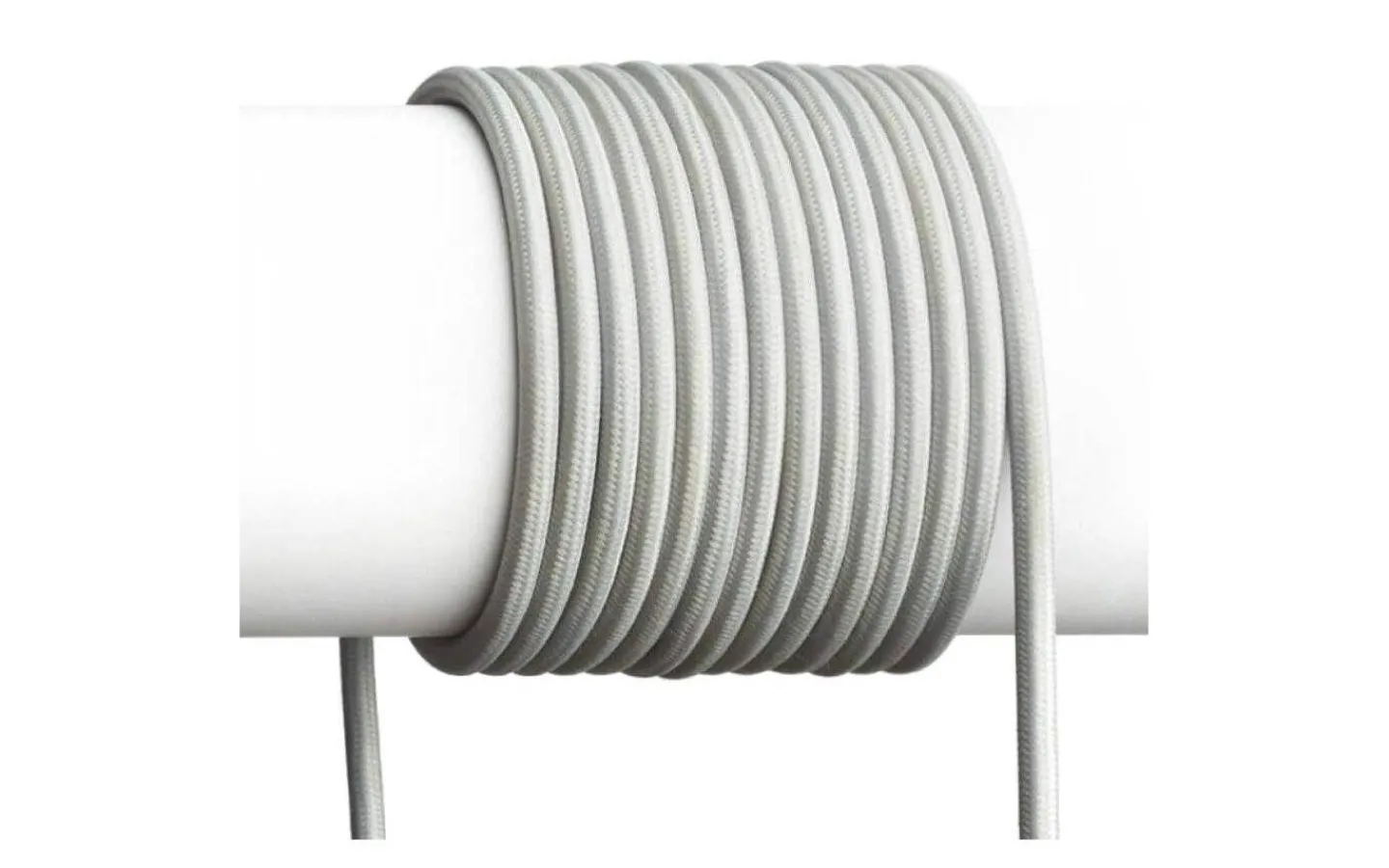 Rendl Fit Grå Textilkabel 3G0,75, Metervara* Lampsladdar