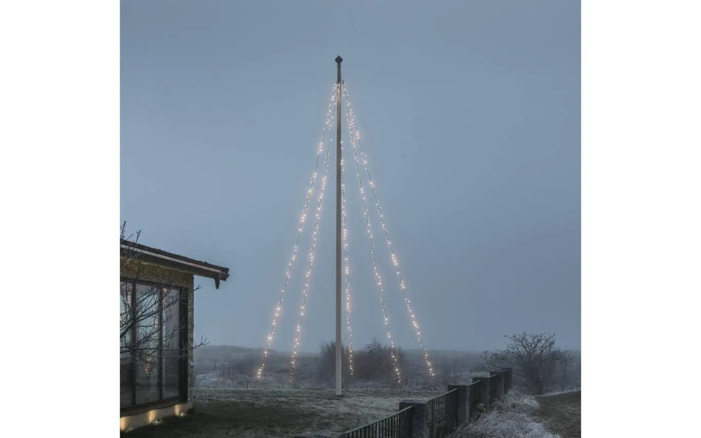 Konstsmide Flaggstångsbelysning 8m Frost IP44* Flaggstångsbelysning