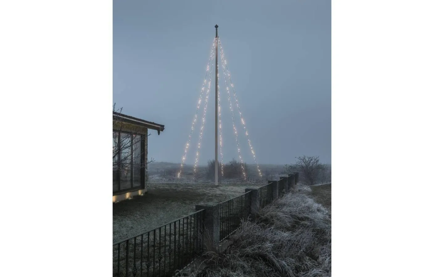 Konstsmide Flaggstångsbelysning 8m Frost IP44* Flaggstångsbelysning