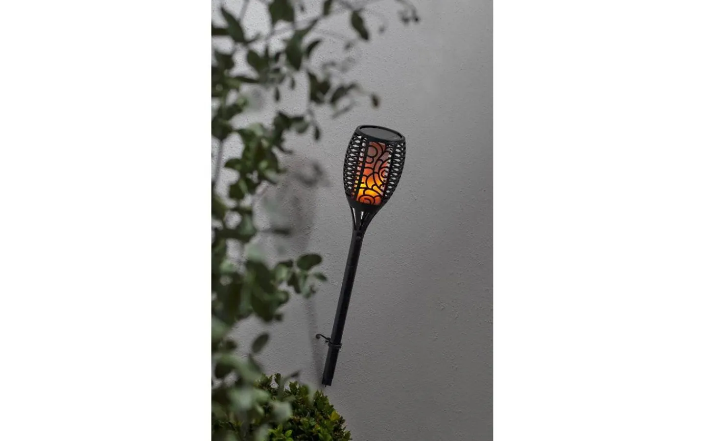 Solcellslampor Stig & Mark|Visa Alla Solcellslampor<Star Trading Flame Solcellsfackla 3-i-1 54cm Svart