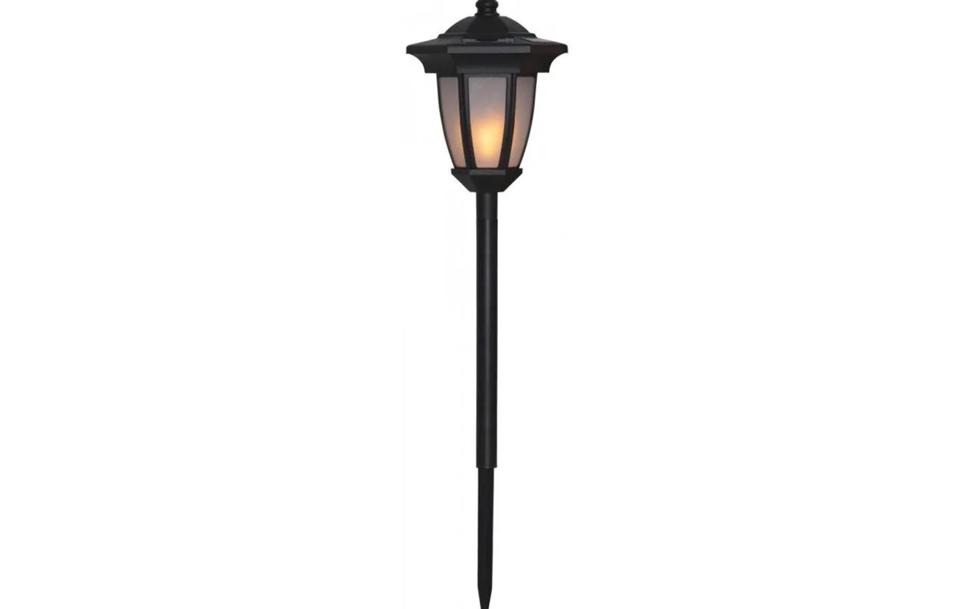 Flame Solcellslampa 3-i-1 Svart, 63 cm, 0,18W