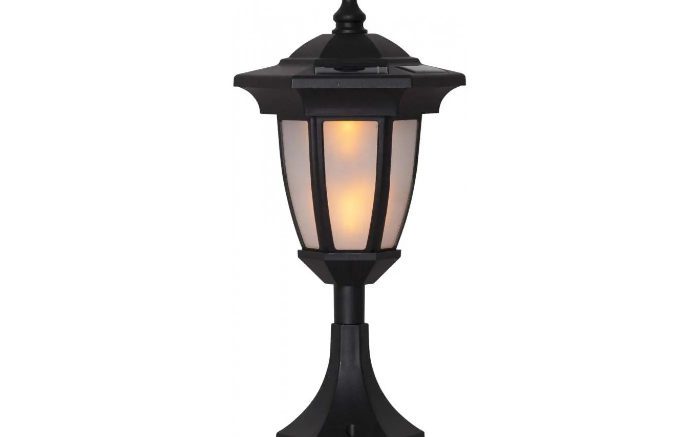 Flame Solcellslampa 3-i-1 Svart, 63 cm, 0,18W